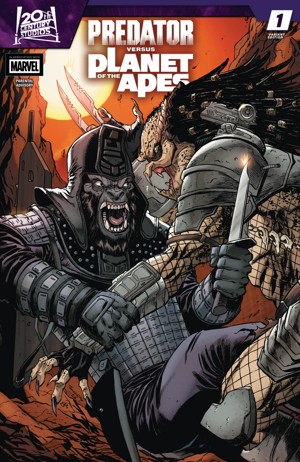 Predator Vs. The Planet Of The Apes: Tim Seeley Variant #1 - Cover 6